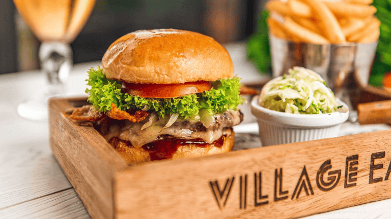 Lunch at the Village Hotels bar and grill